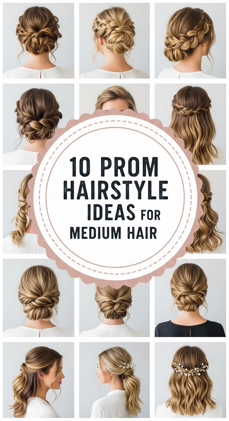 10 Prom Hairstyle Ideas for Medium Hair