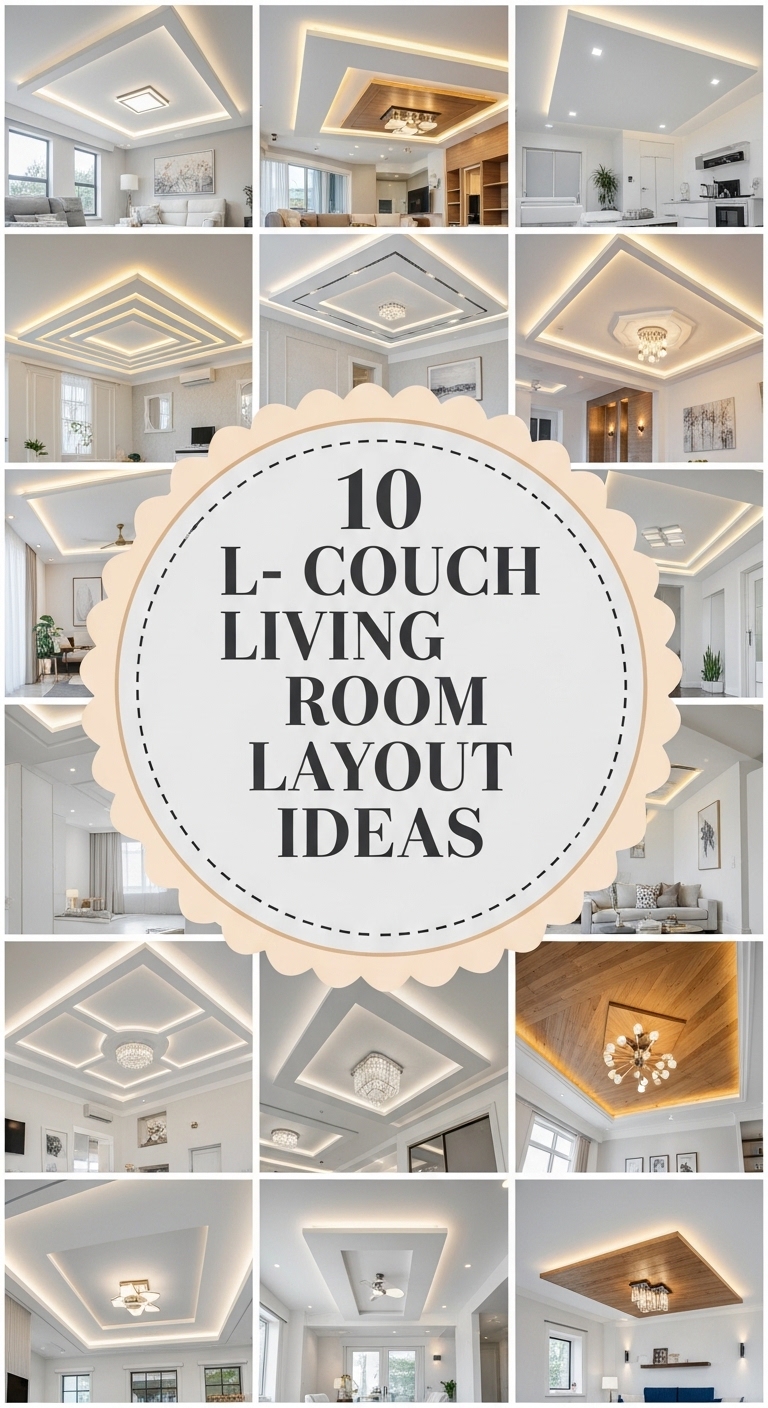 10 L- Couch Living Room Layout Ideas