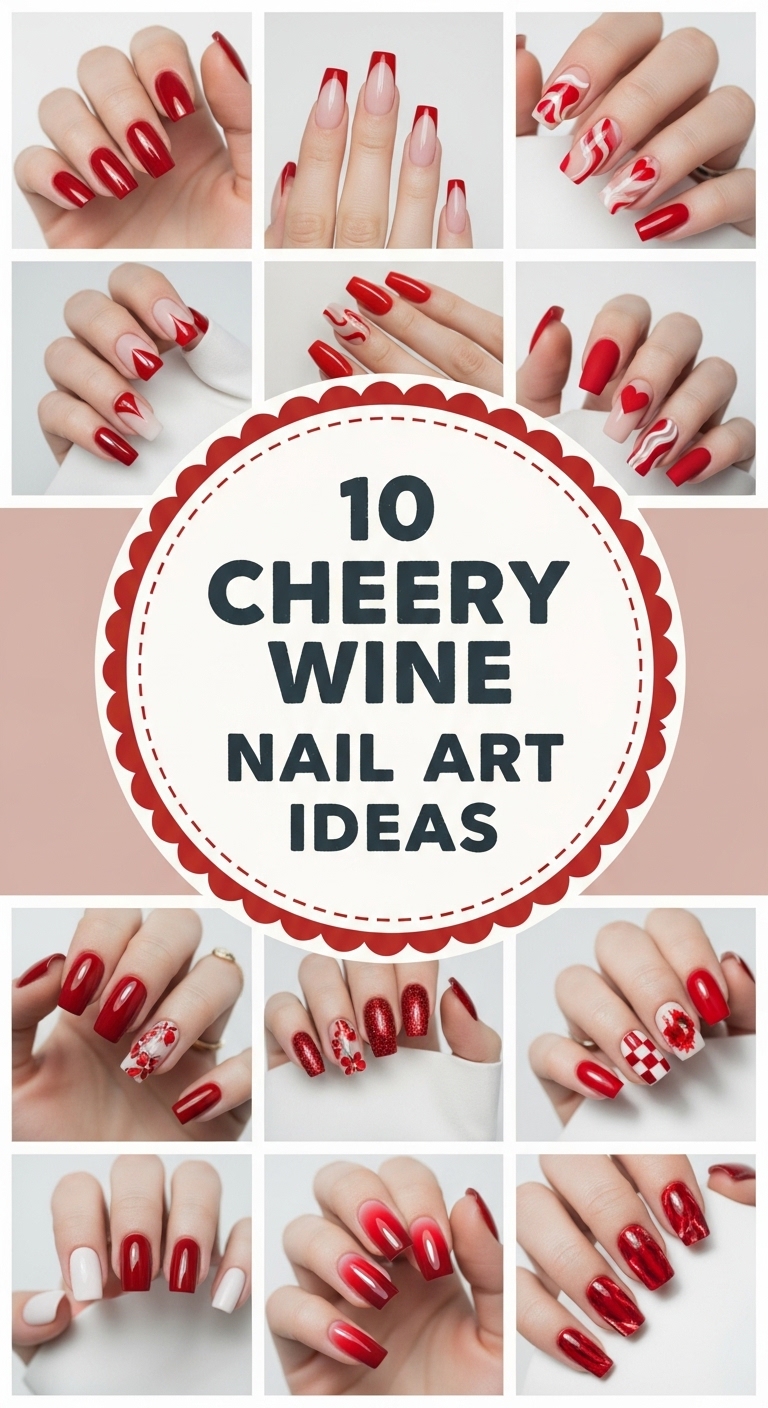 10 Cheery Wine Nail Ideas