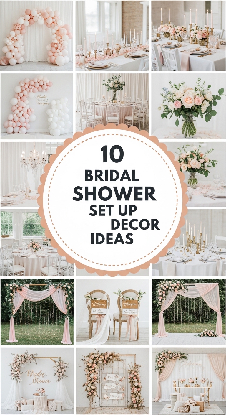 10 Bridal Shower Setup Decor Ideas