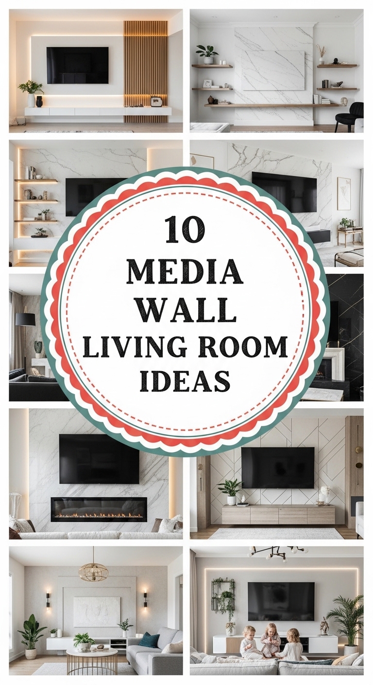 10 Media Wall Living Room Ideas