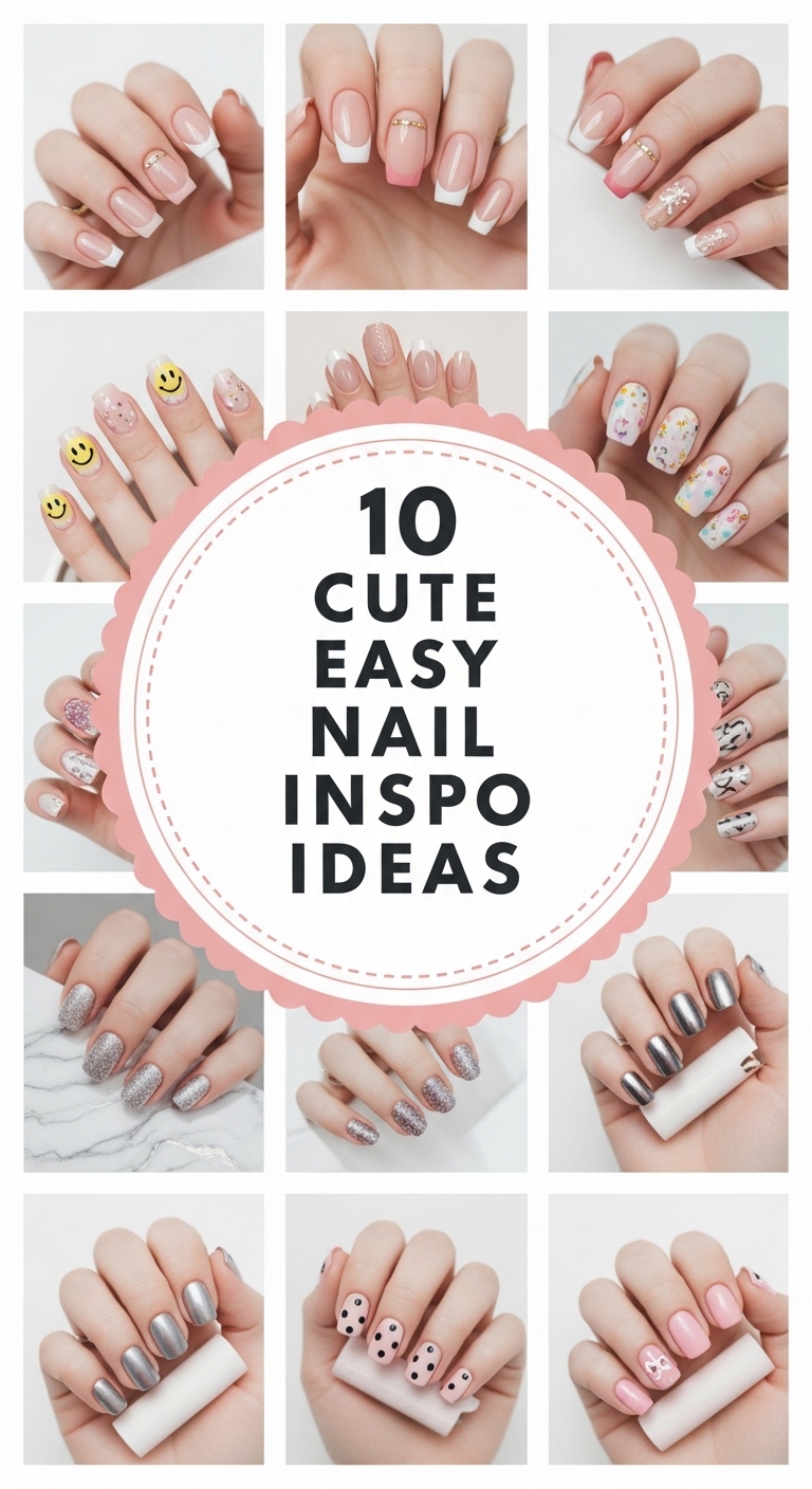 10 Cute Easy Nail Inspo