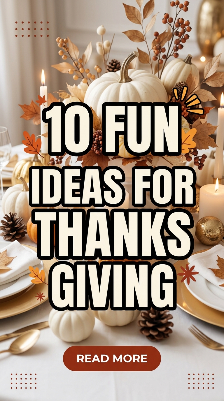 10 Fun Ideas For Thanksgiving