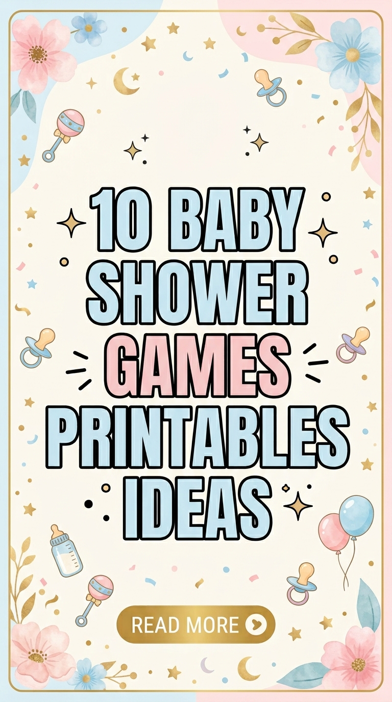 10 Baby Shower Games Printables Ideas