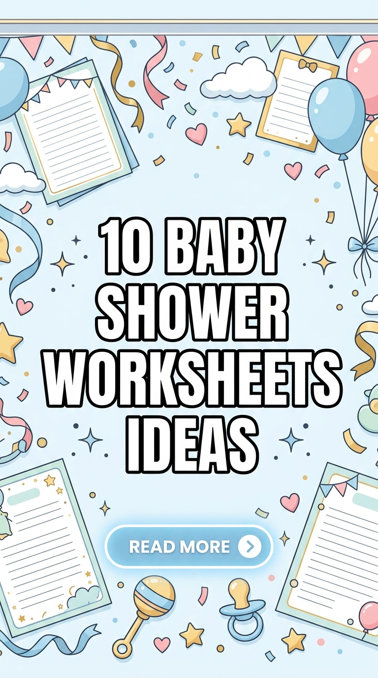 10 Baby Shower Worksheets Ideas