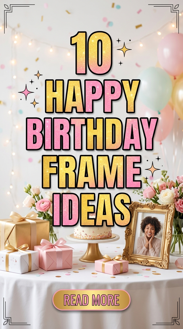 10 Happy Birthday Frame Ideas