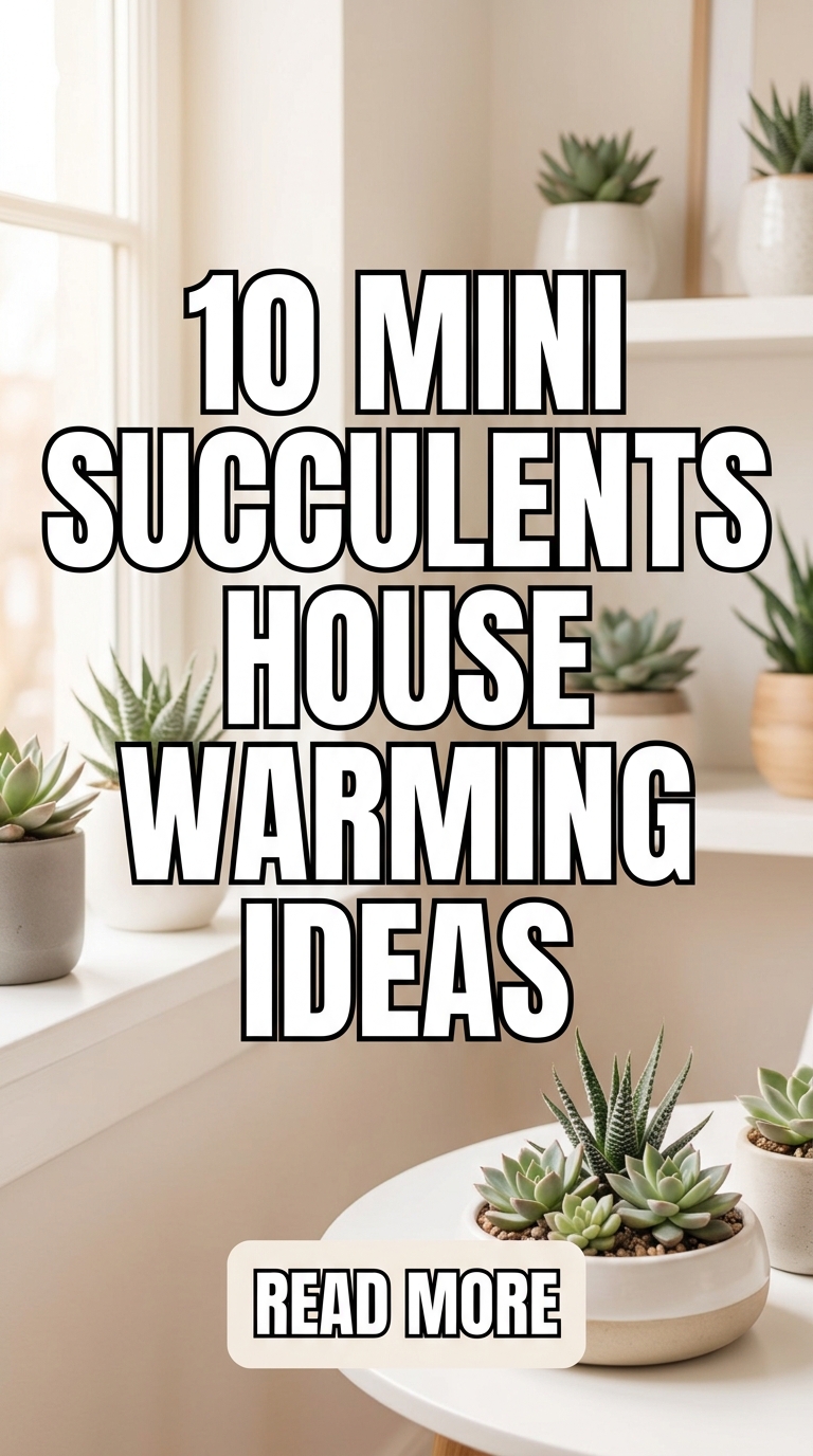 10 Mini Succulents House Warming Ideas