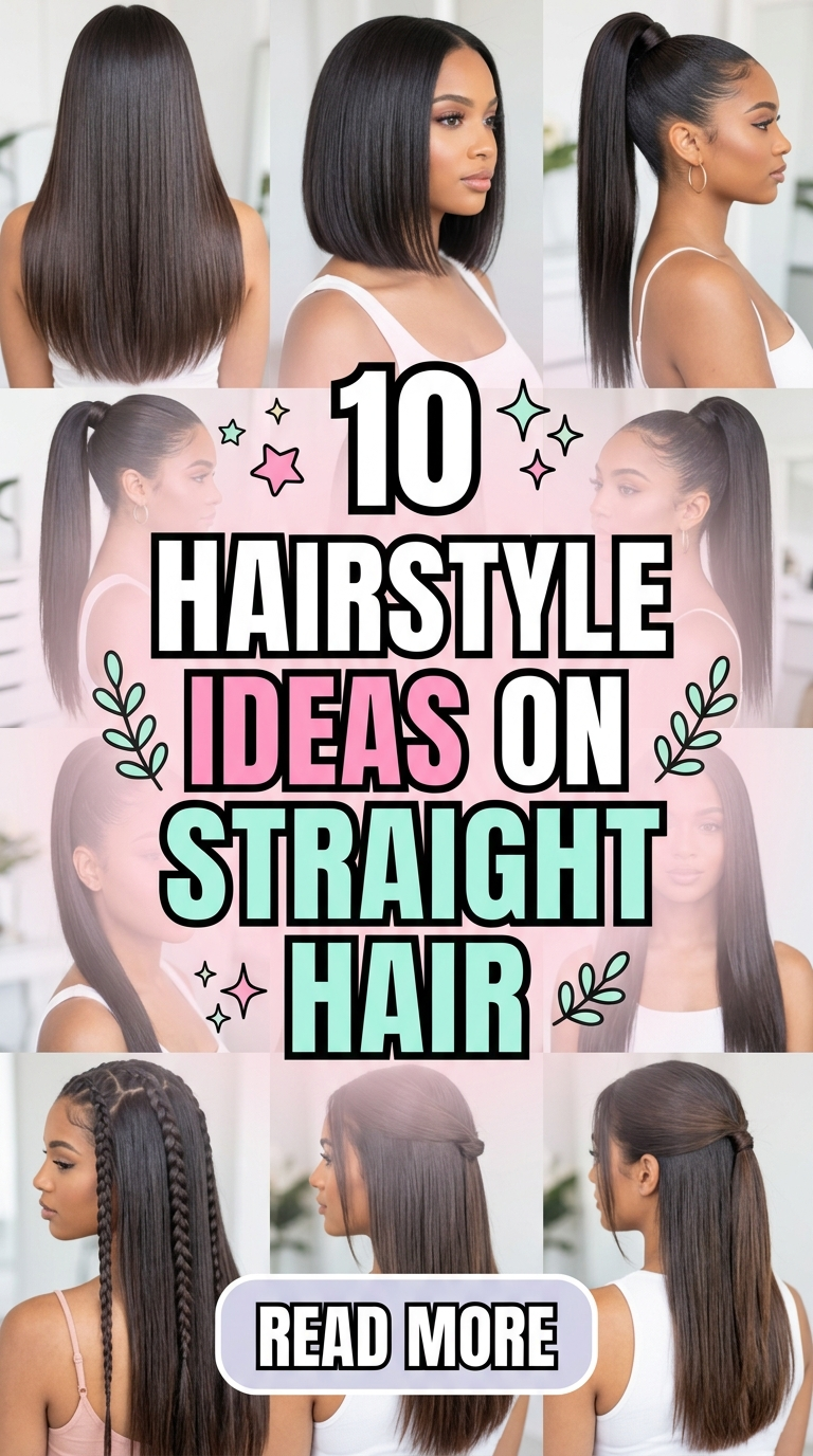 10 Hairstyle Ideas on Straight Hair