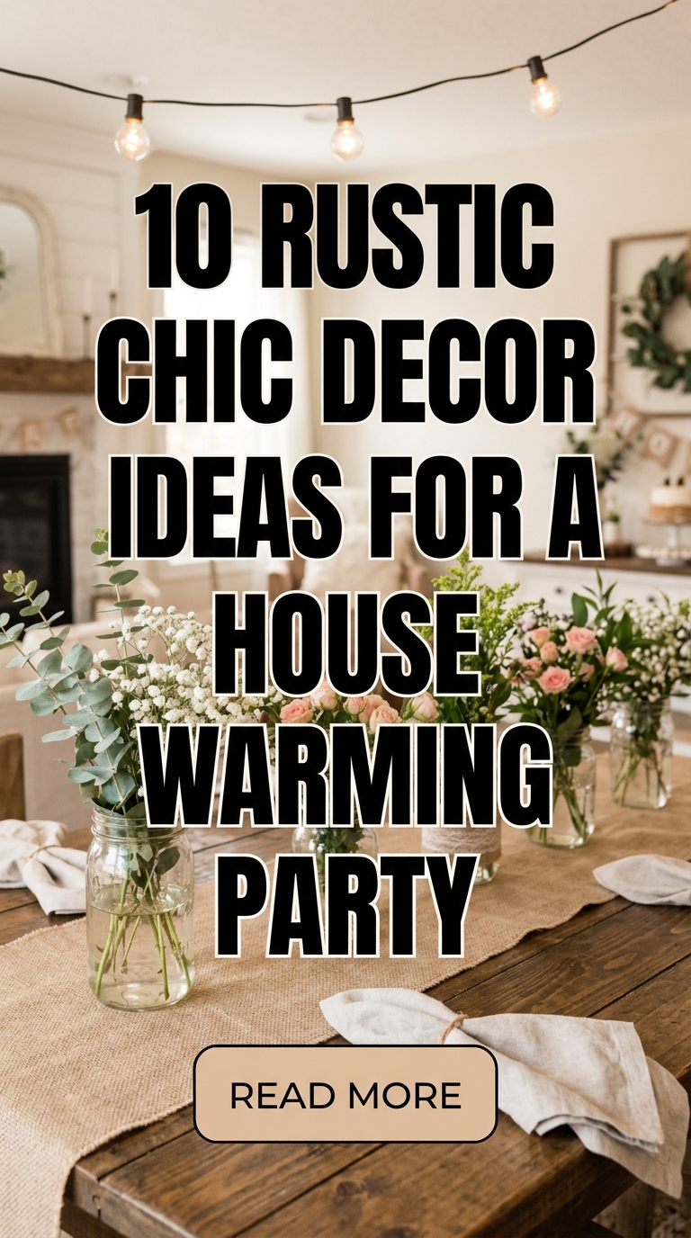10 Rustic Chic Decor Ideas for a House Warming Party