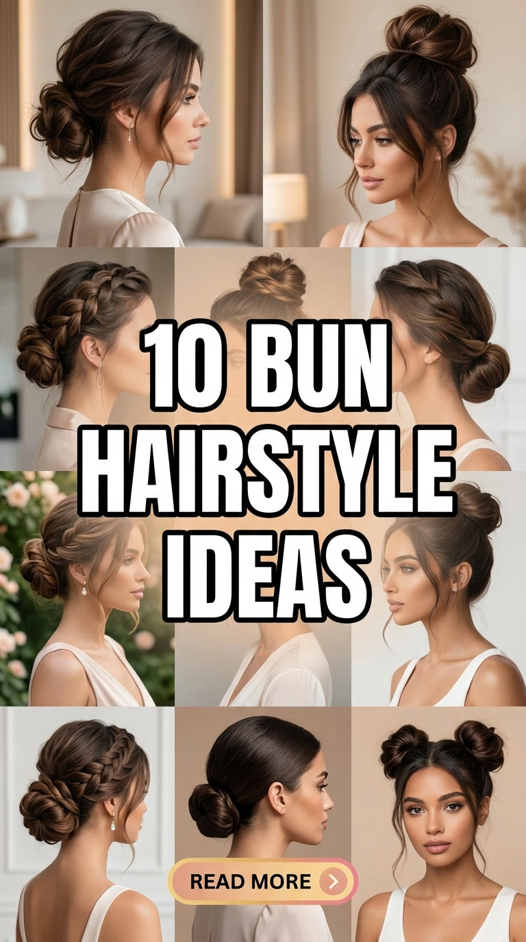 10 Bun Hairstyle Ideas