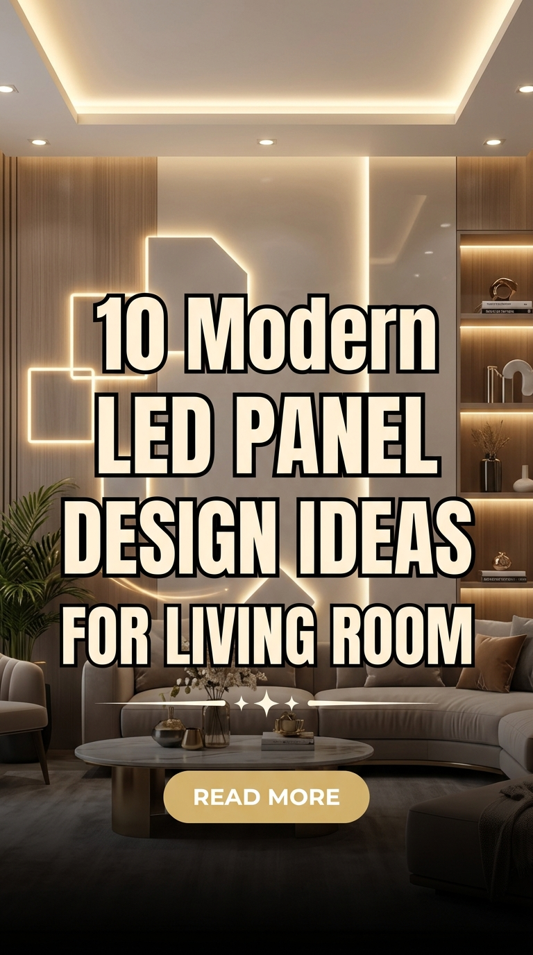 10 Modern LED Panel Design Ideas for Living Room