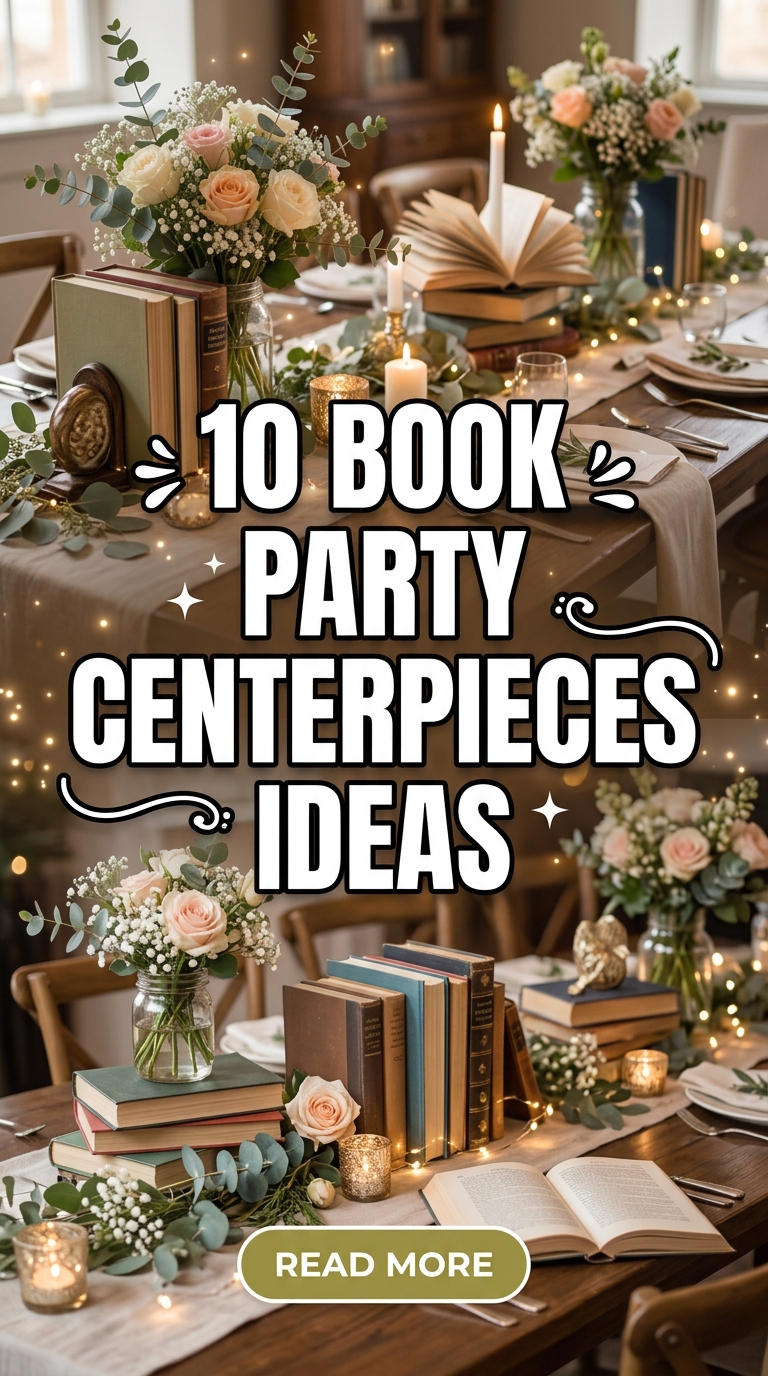 10 Book Party Centerpieces Ideas