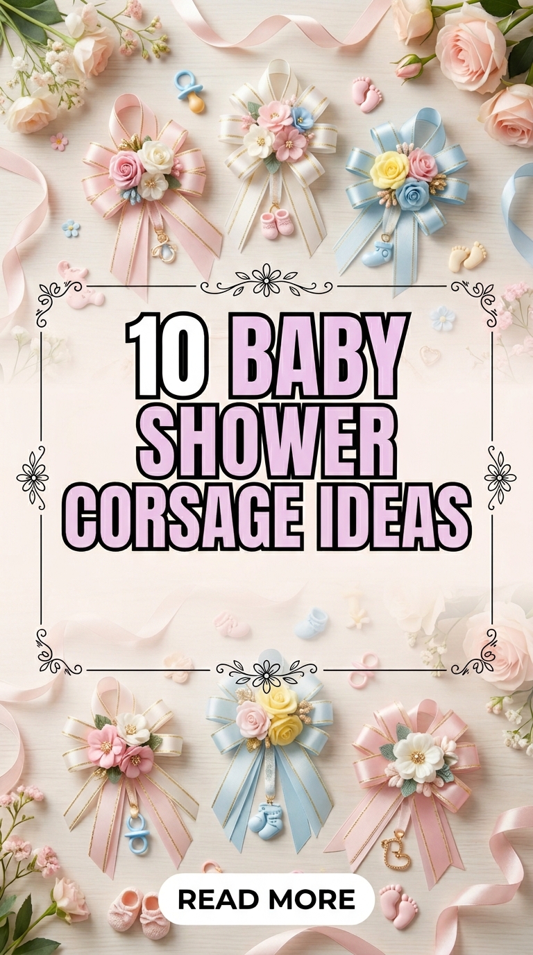 10 Baby Shower Corsage Ideas