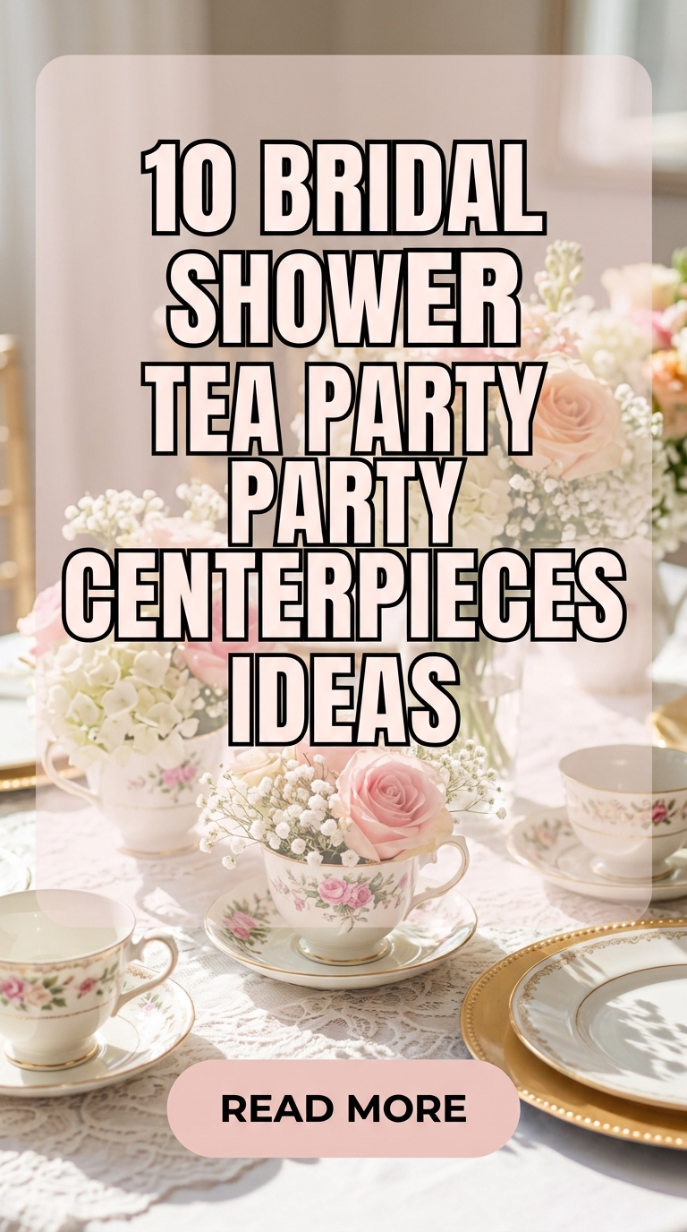10 Bridal Shower Tea Party Centerpieces Ideas