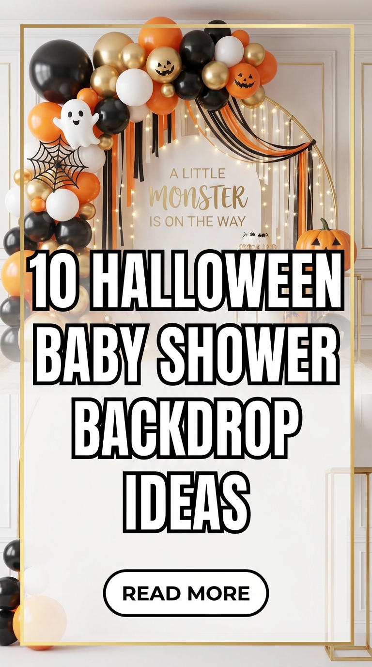 10 Halloween Baby Shower Backdrop Ideas