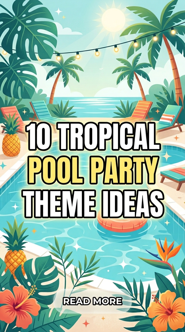 10 Tropical Pool Party Theme Ideas